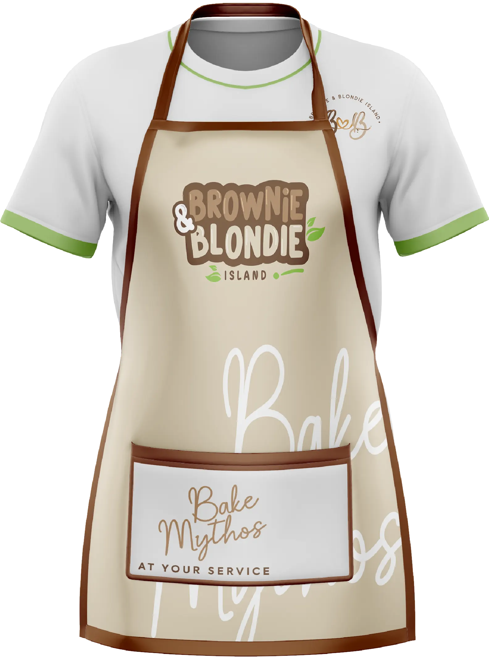 Brownie&Blondie Apron Mockup