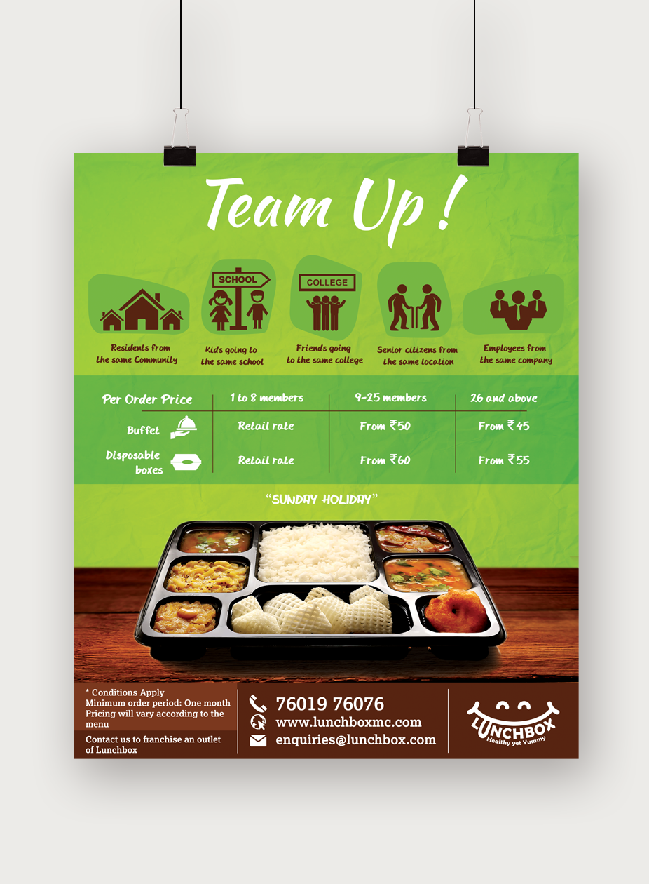 Advertising - Newspaper Ad & Flyer Design For Lunch Box
